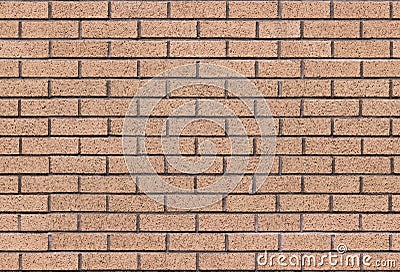 Running bond brick wall background in repeating texture with copy space. Stock Photo