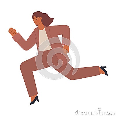 running businesswoman design Vector Illustration