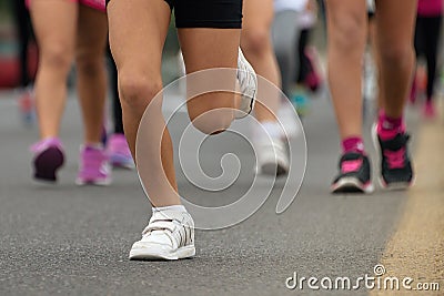 Running children, young athletes run Editorial Stock Photo