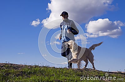 Running in couple Stock Photo