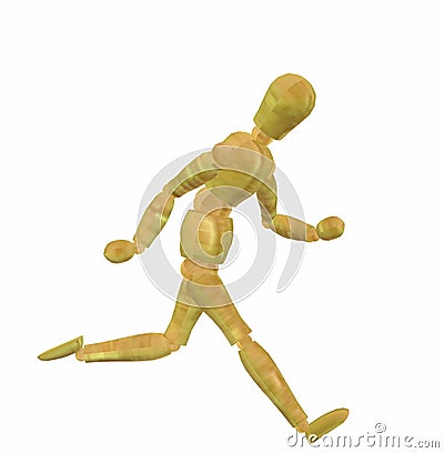 Running figure Stock Photo