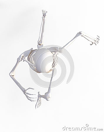 Running human skeleton Stock Photo