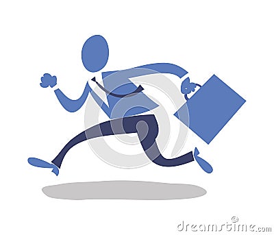 Running Man Vector Illustration