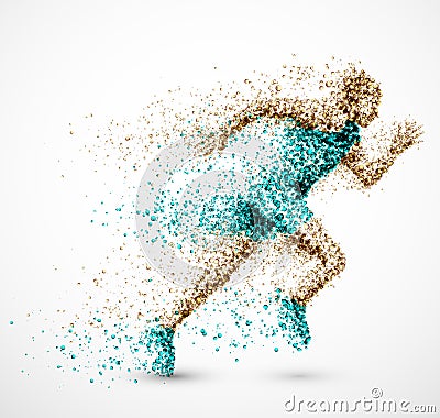 Running man Vector Illustration