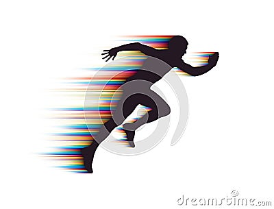 Running Man Stock Photo