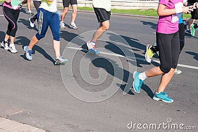 Running persons Stock Photo