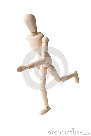 Running Puppet Stock Photo