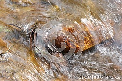 Running Rapids Over Rocks Stock Photo