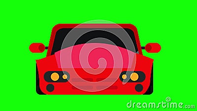 Cartoon Running Car with Alpha Channel Stock Footage - Video of running,  traffic: 194149042
