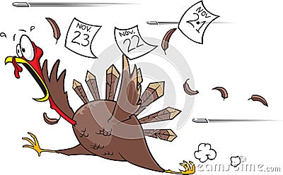 Running scared Turkey Stock Photo