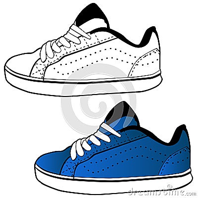 Running Shoe Vector Illustration