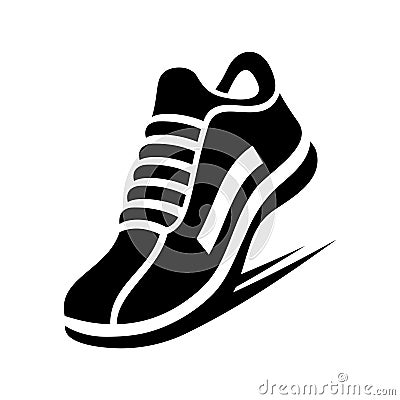 Running Shoe Icon. Vector Vector Illustration