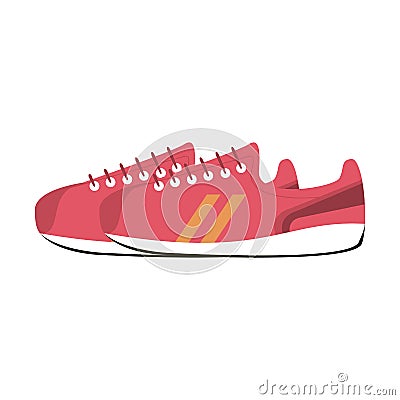 Running shoes footwear Vector Illustration