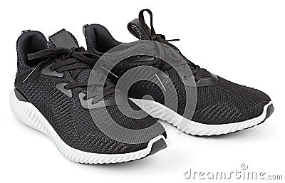 Running shoes, sneakers or trainers isolated on white Stock Photo