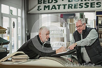 Running a Successful Carpet Business Stock Photo