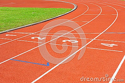 Running Track Stock Photo