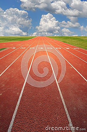 Running Track Stock Photo