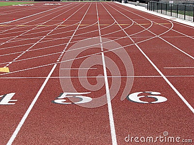 Running track Stock Photo