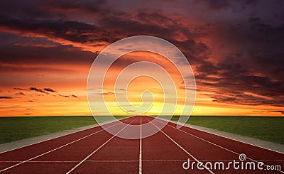 Running track Stock Photo