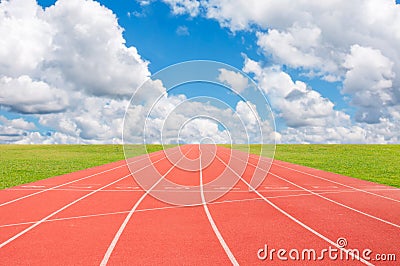 Running track Stock Photo