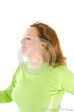 Running woman Stock Photo