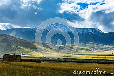 Ruoergai Grassland, South of Gansu, China Stock Photo