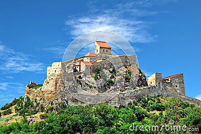 Rupea Medieval Fortress in Romania Stock Photo