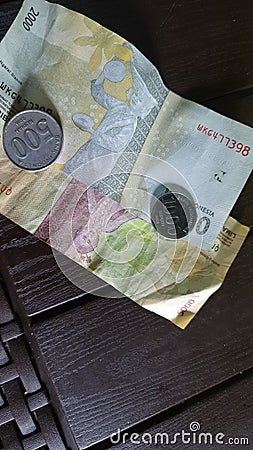 Rupiah is the currency of Indonesia Stock Photo