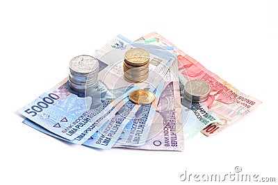 Rupiah - Indonesian Money Stock Photo