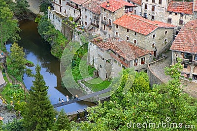 Rupit, Catalonia, Spain Stock Photo