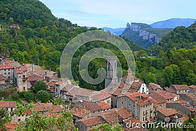 Rupit, Catalonia, Spain Stock Photo