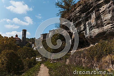 Medieval Catalan village Stock Photo