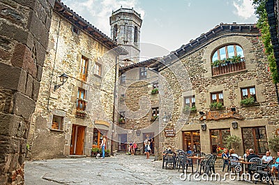 Rupit, medieval spanish village Editorial Stock Photo