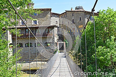 Rupit, mountain village in the province of Barcelona Stock Photo