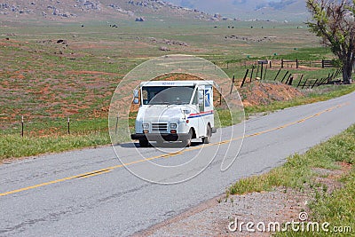 Rural area US Postal Service Editorial Stock Photo