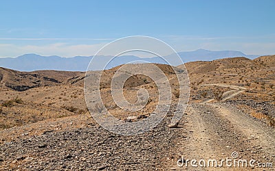 Rural backcountry dirt roads Stock Photo