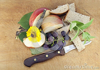 Rural breakfast Stock Photo