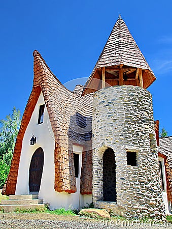 Rural Clay House Stock Photo