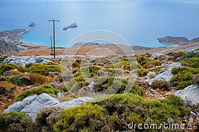 Rural Crete - Mountain Road 9 Stock Photo