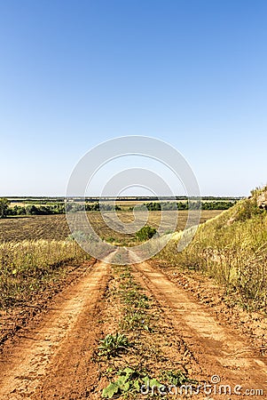 Rural dirt road Stock Photo