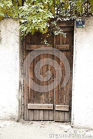 Rural door Editorial Stock Photo