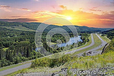 Rural Edmundston New-Brunswick, Canada Stock Photo