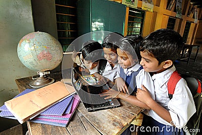 Rural Education in India Editorial Stock Photo