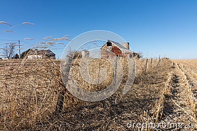 Rural farm in Marshall county, IL. Stock Photo