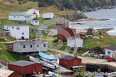 Rural fishing village Stock Photo