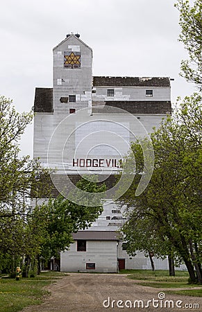 Rural Grain Elevator Canada Stock Photo