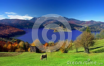 Rural landscape of mountain Stock Photo