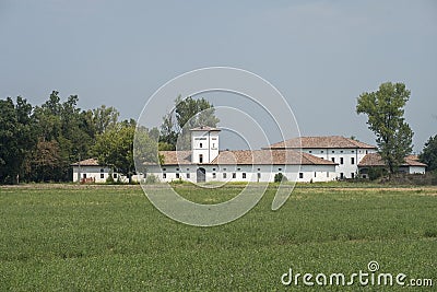 Rural landscape near Busseto, Italy Stock Photo