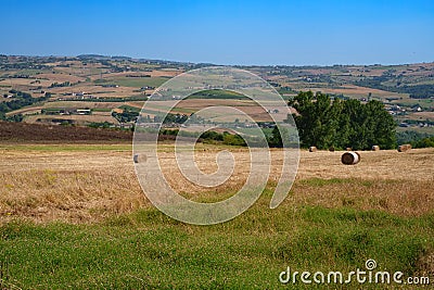 Rural landscape in Sannio, Benevento province, Italy Stock Photo