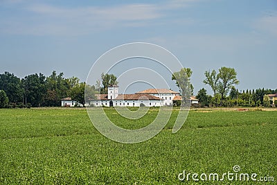 Rural landscape near Busseto, Italy Stock Photo